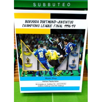 Subbuteo Andrew Table Soccer Borussia Dortmund - Juventus Champions League Final 1996-97 on WSB Professional Bases